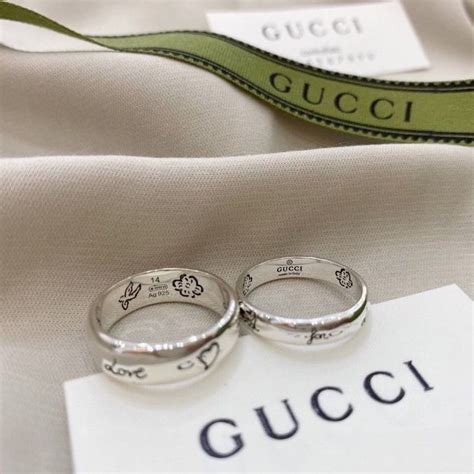 nacre couple ring gucci|Gucci silver rings uk.